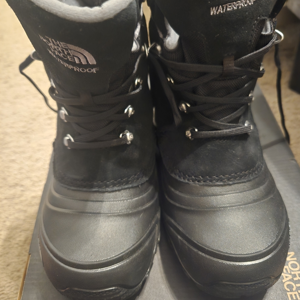 The North Face Youth Black Waterproof Boots